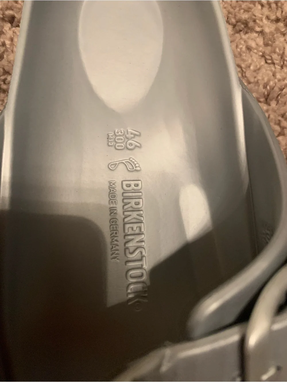 Birkenstock Arizona Sandals Silver Metallic